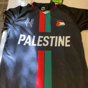 Hej! Jag vill sälja min Palestina fotbolltröja helt ny jag kan fixa mer bilder free Palestine 🇵🇸 