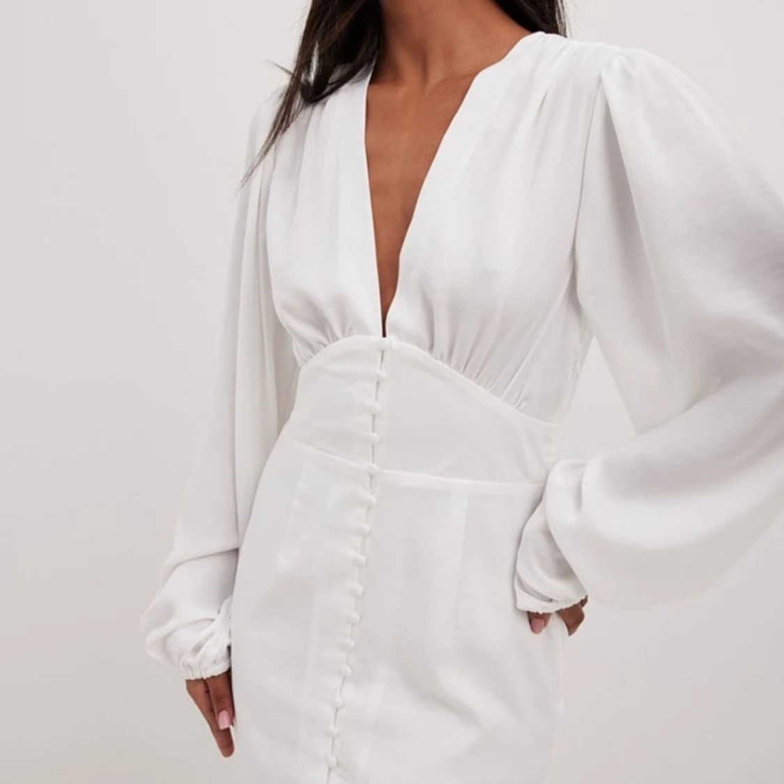 Vit miniklänning, NAKD