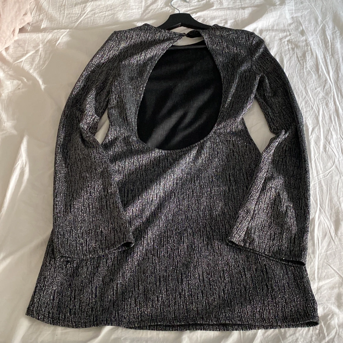 Silvrig klänning - 90