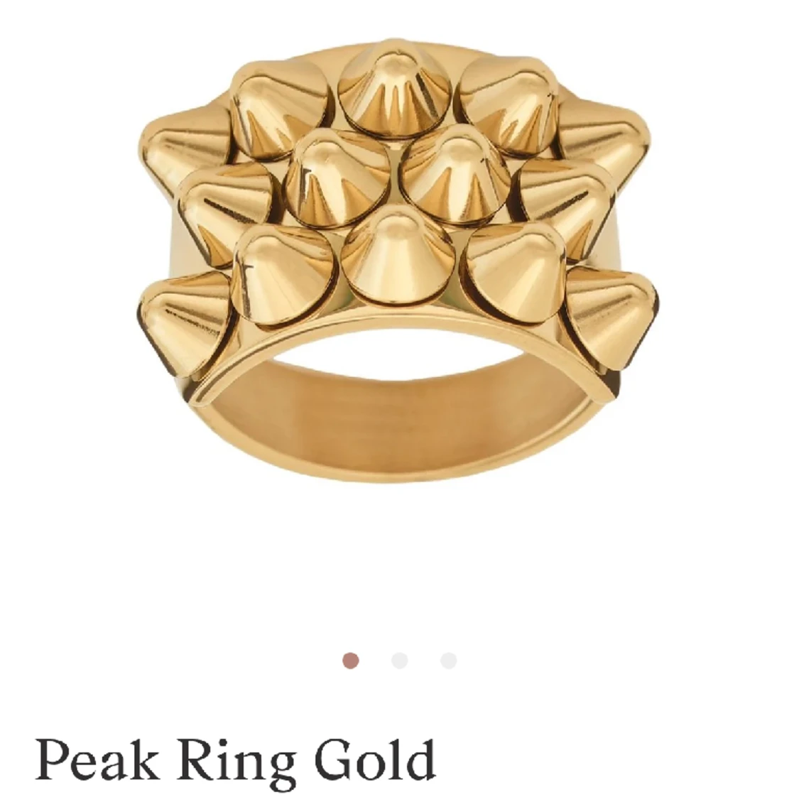 Peak ring guld - 90