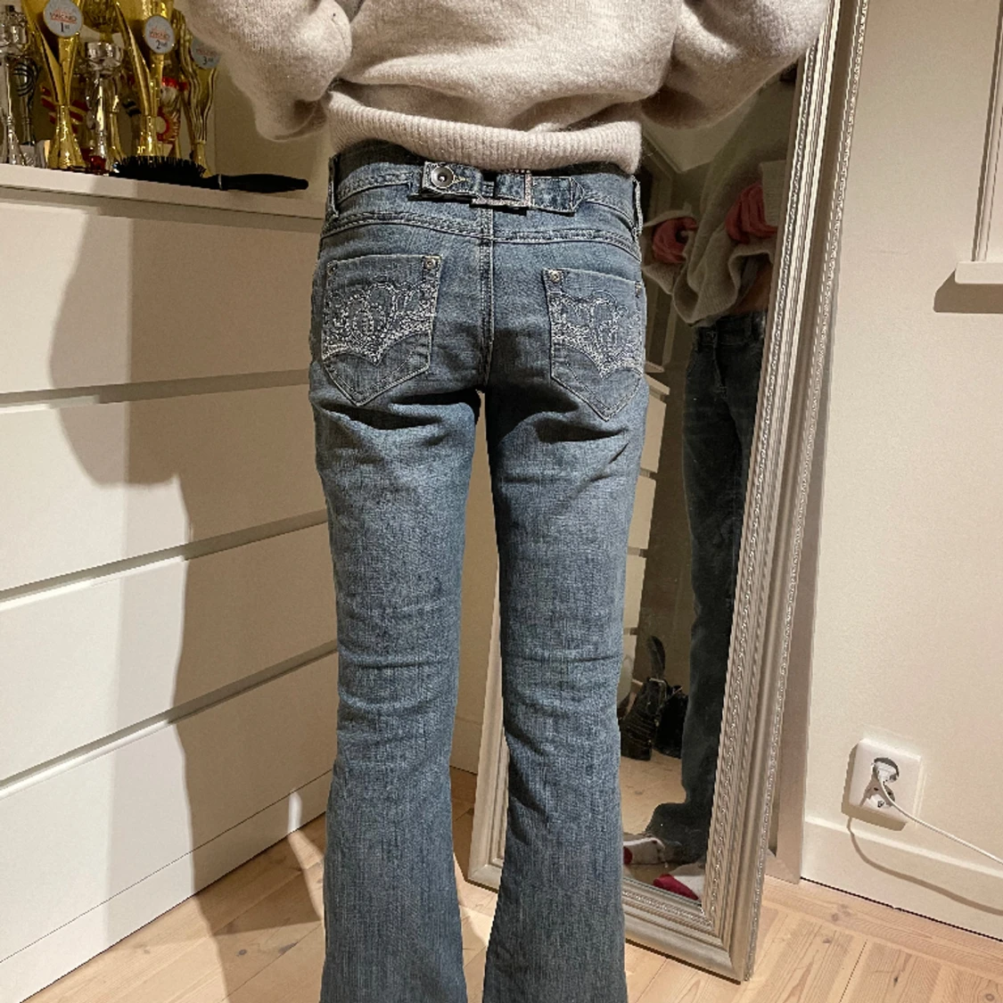 Lågmidjade jeans - 90
