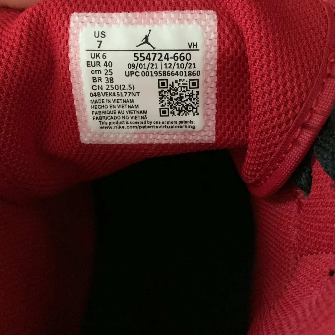 Jordan 1 mid (red black white) - 90