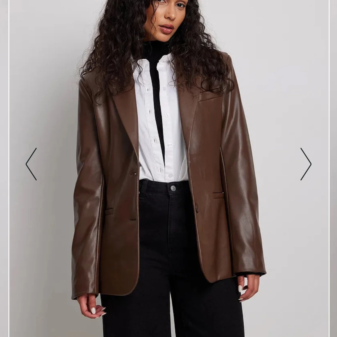 Läder kavaj bershka - 91