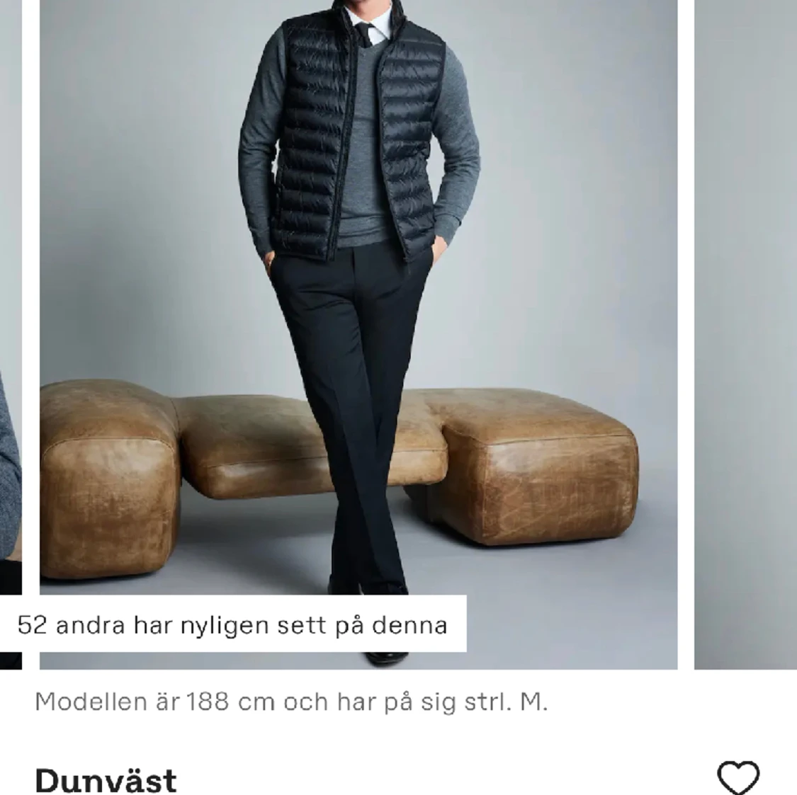 Dressmann Svart Dunväst - 90