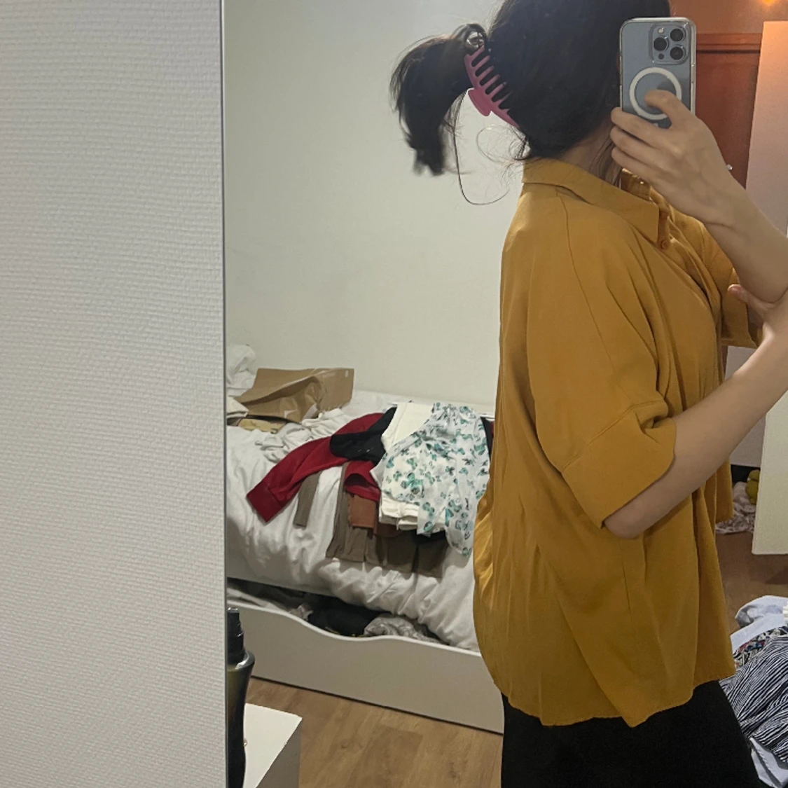 Oversize Gul skjorta- storlek S - 91