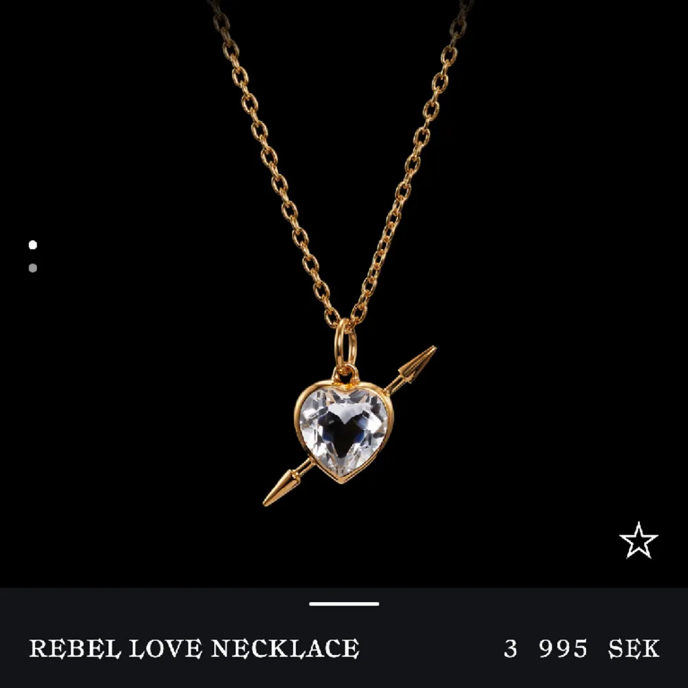 Intresse koll på mitt Rebel Love Necklace, nyskick. Längd 50cm, ask och alla tillbehör ingår 💕. Accessoarer.