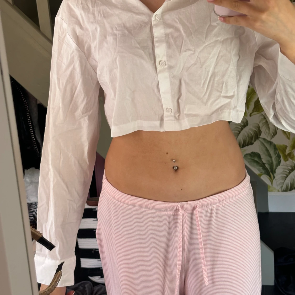 Croppad skjorta
