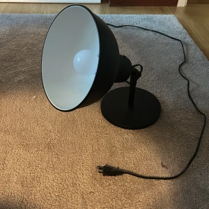 Bordslampa - En lampa som kan vridas åt båda håll, bra skick. Ungefär 40cm lång.