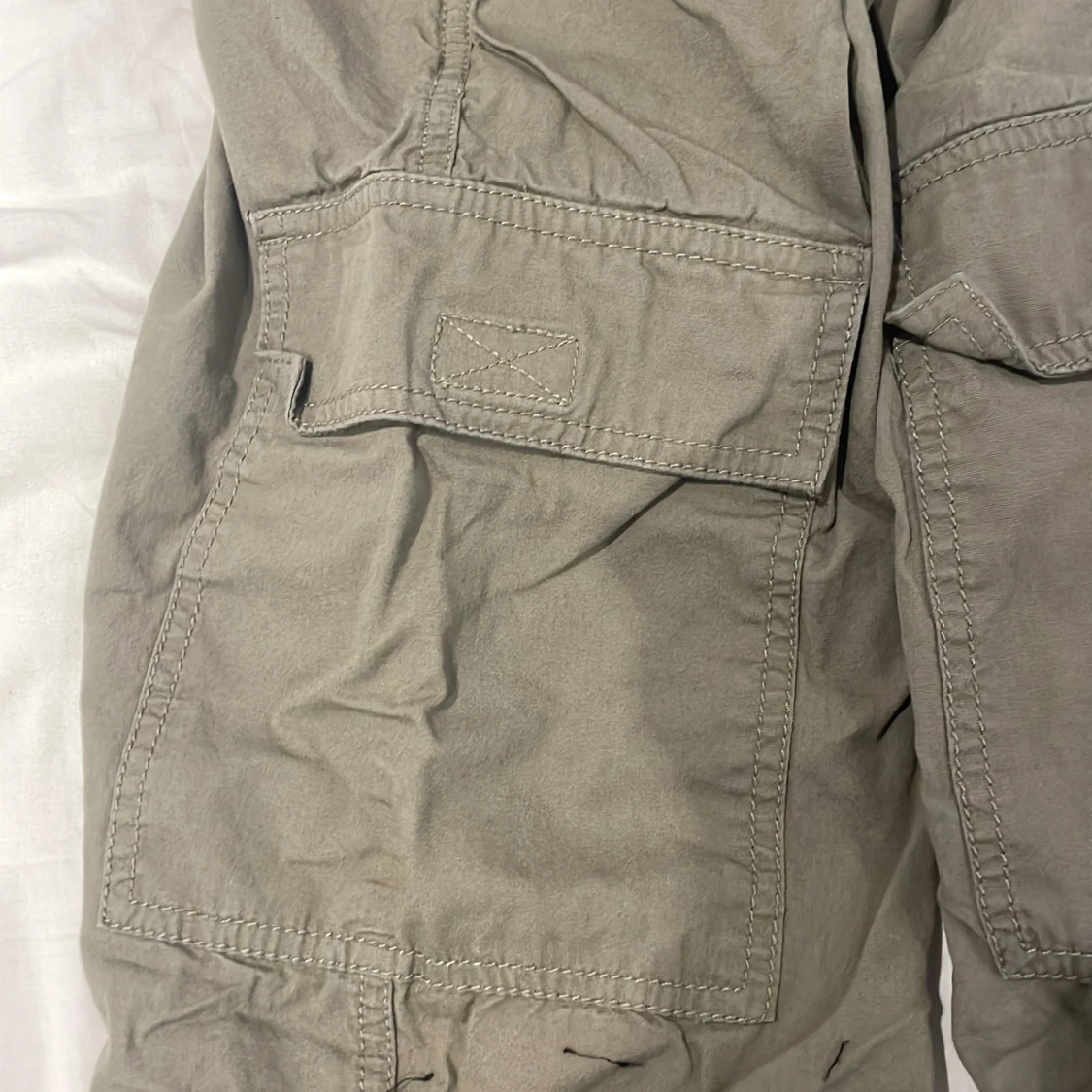 Gröna cargo byxor för barn - 92