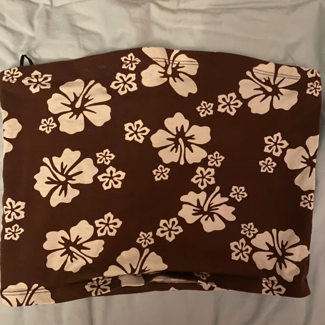 Hibiscious brun Tube top