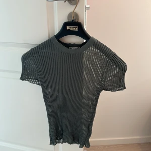 Genomskinlig grön zara tshirt - En charmig tshirt i mesh! Supersnygg med en spetsbh under!😊 Den är i storlek M men sitter definitivt mer som en S. Köpt för 250.