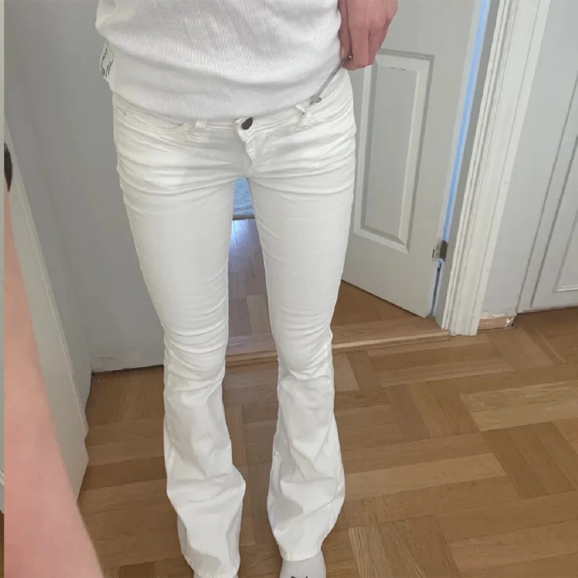 Lågmidjade jeans crocker - 90