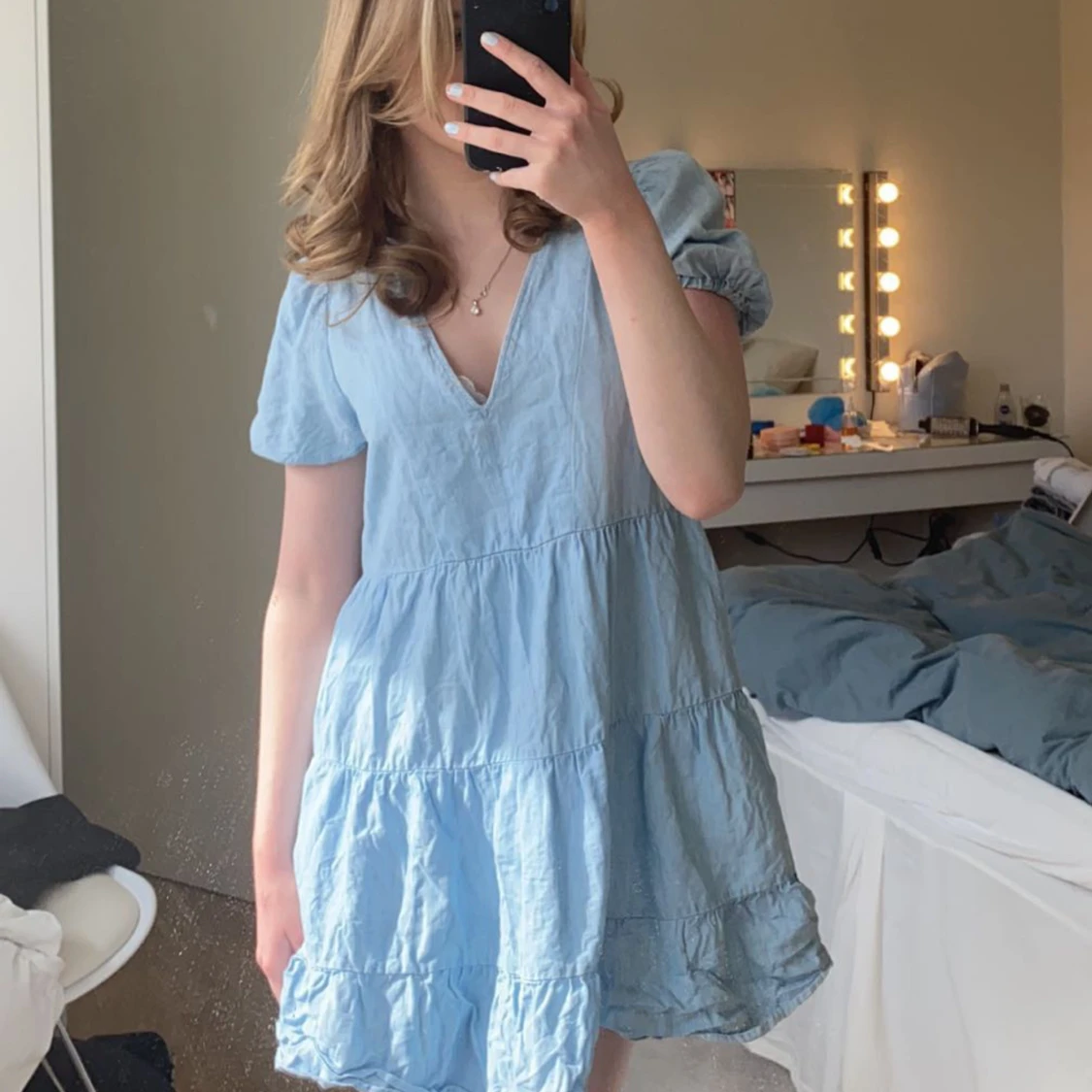 Blå klänning 