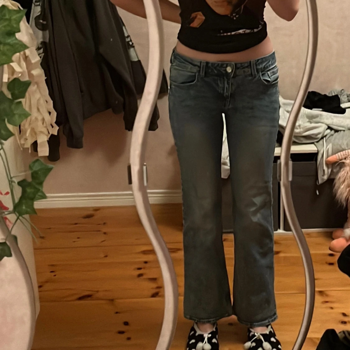 Lågmidjade jeans
