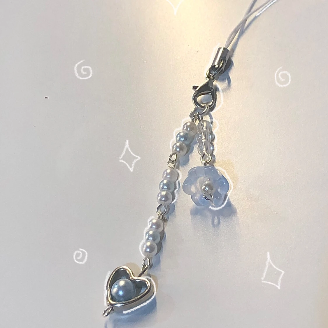 Ljusblå nyckelring 🩵 - 90