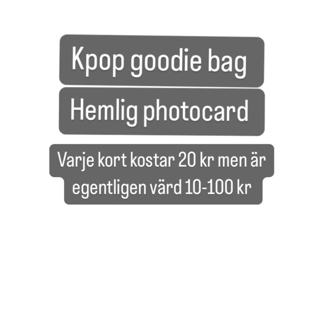 K-pop goodie bag