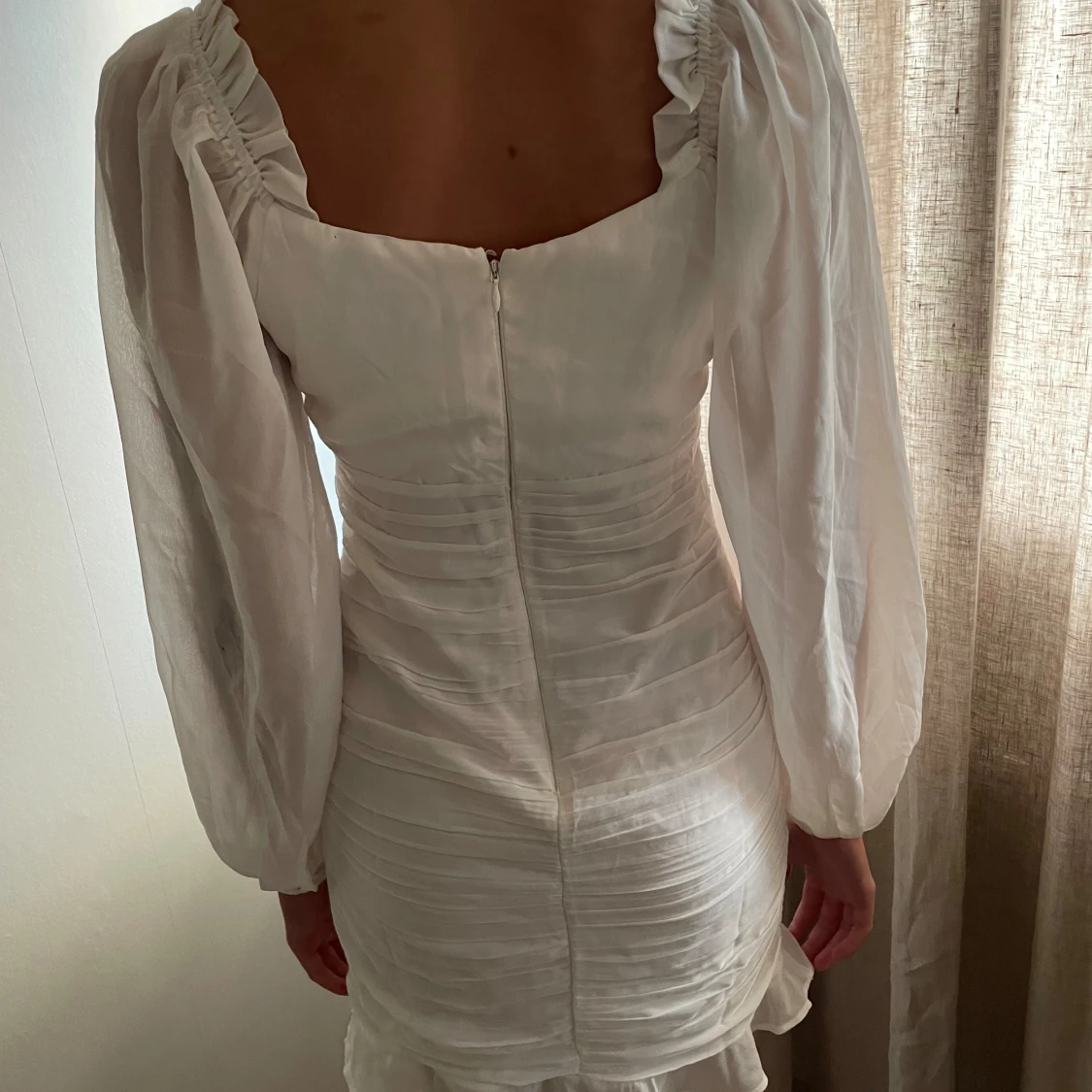 Vit kort kläning - 92