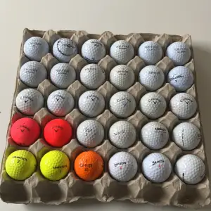 Blandade fina golfbollar. 48st 