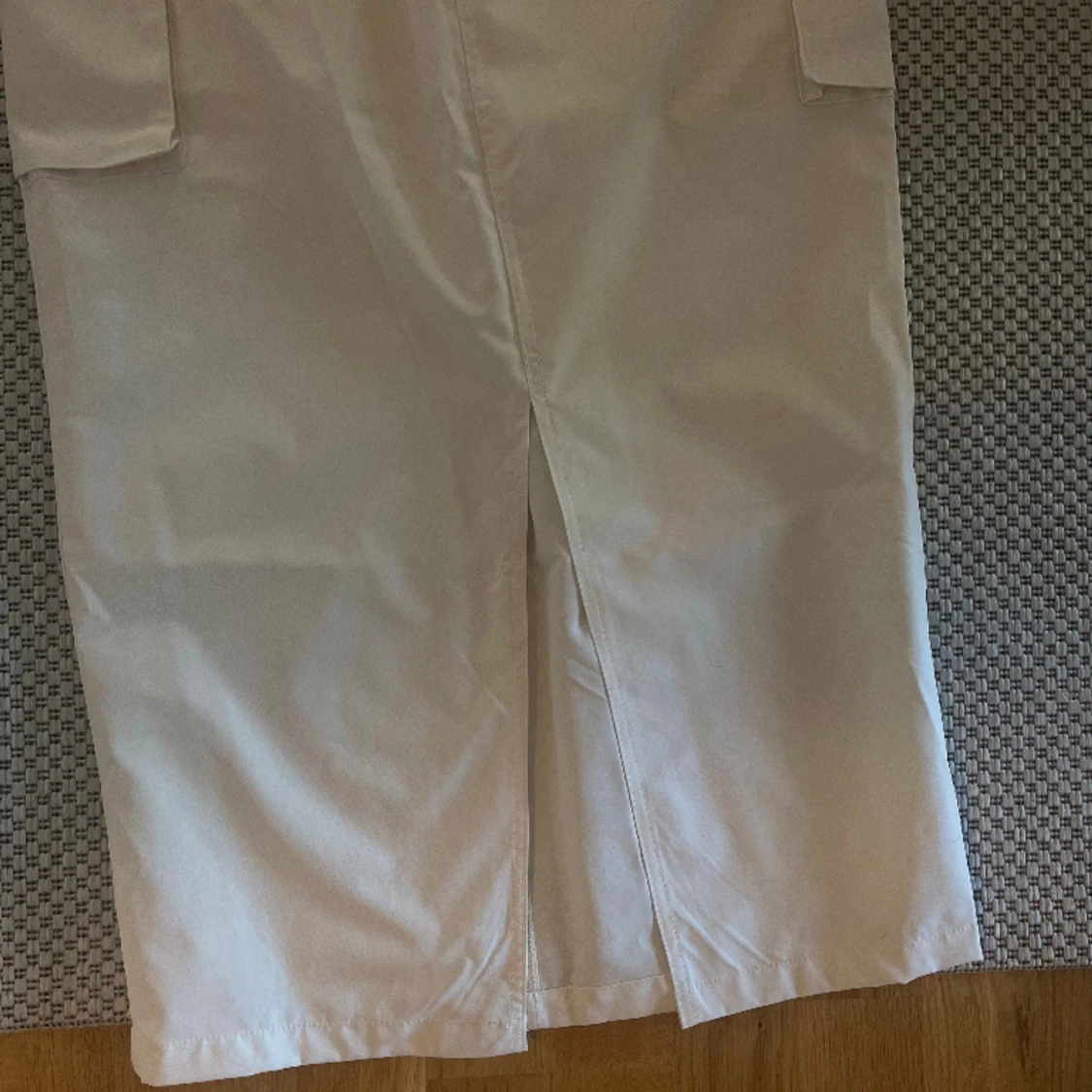 Cargokjol midikjol beige creme kjol - 91