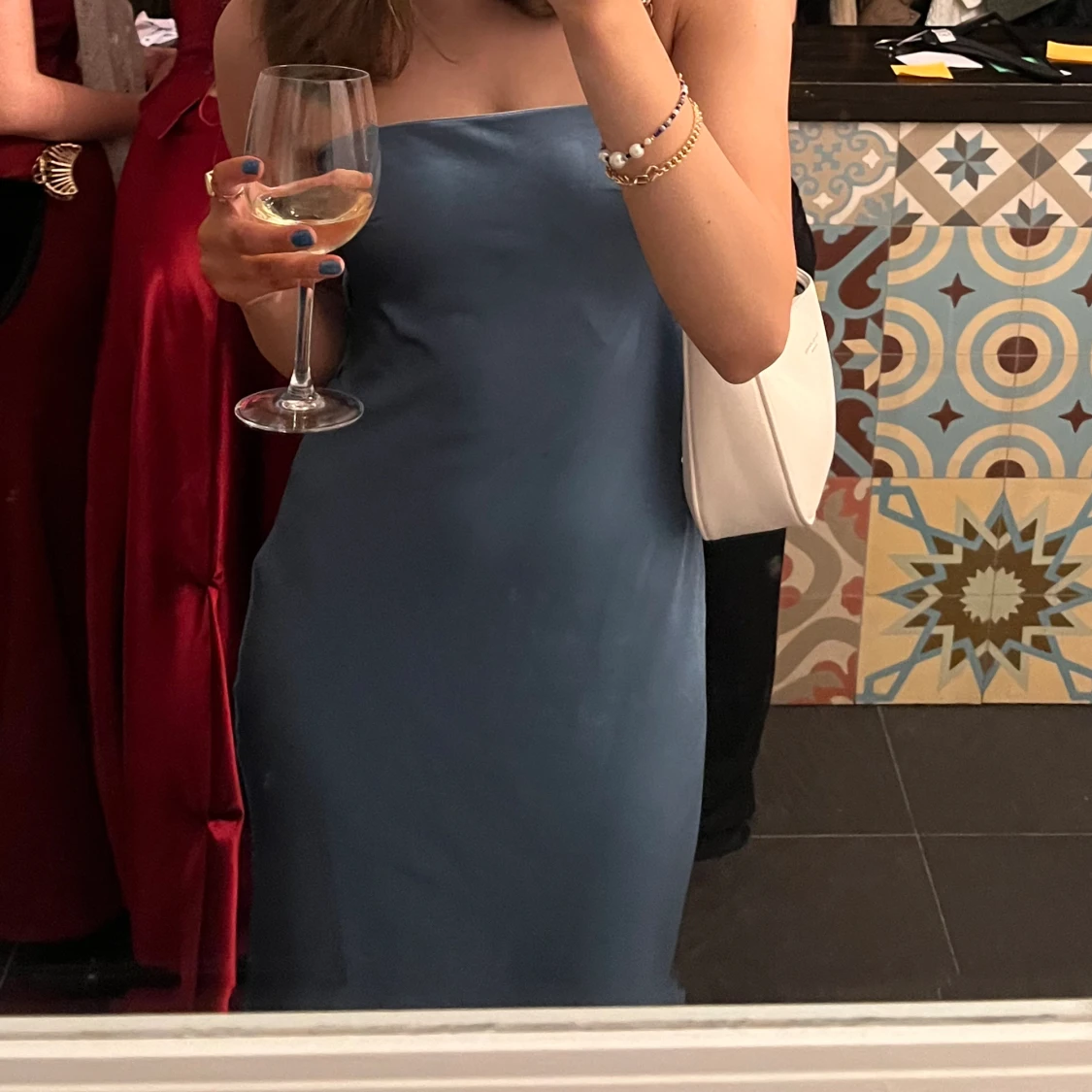 Blå balklänning - 90