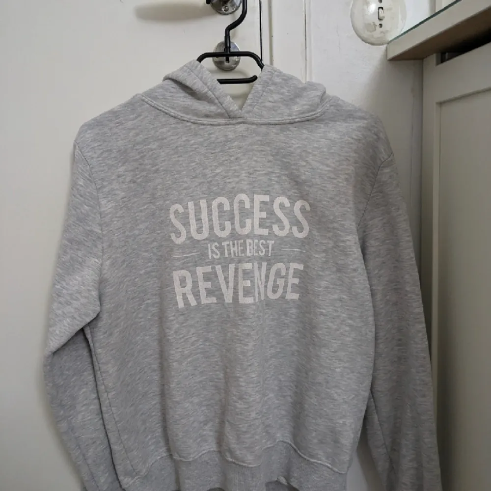 Succes is the best revenge hoodie från Gina Tricot i storlek L fast passar mindre  Pris 99. Hoodies.