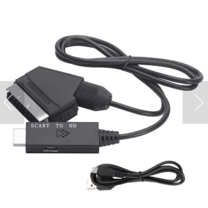 Converter Scart till HDMI - Få ut kvalitativ HD-bild från din mediaenhet som har scart-port med hjälp av denna converter.  Om du har en gammal TV-spelskonsol eller VHS-spelare så kan du ansluta den till din moderna TV och få ut bästa möjliga bild 