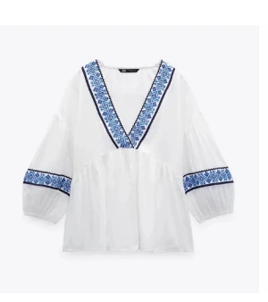 Blus från zara - Säljer denna fina blusen från zara då den inte kommer till användning längre!❤️