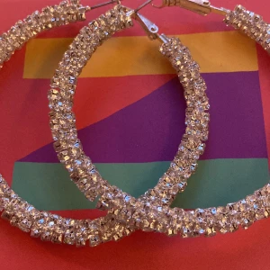 Diamant ringörhängen - Den här örhängena säljer jag för att jag aldrig har använt dem men dem är sjukt coola!😜 Dem är snygga att ha på ett Disci/fest!😜🥰