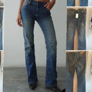 Lågmidjade bootcut jeans - Nyskick och köpta för ca 600kr. Säljs pga för stora 🥰 Skriv om ni är intresserade! 