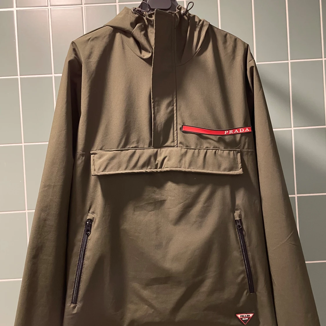 Grön Prada RegnJacka