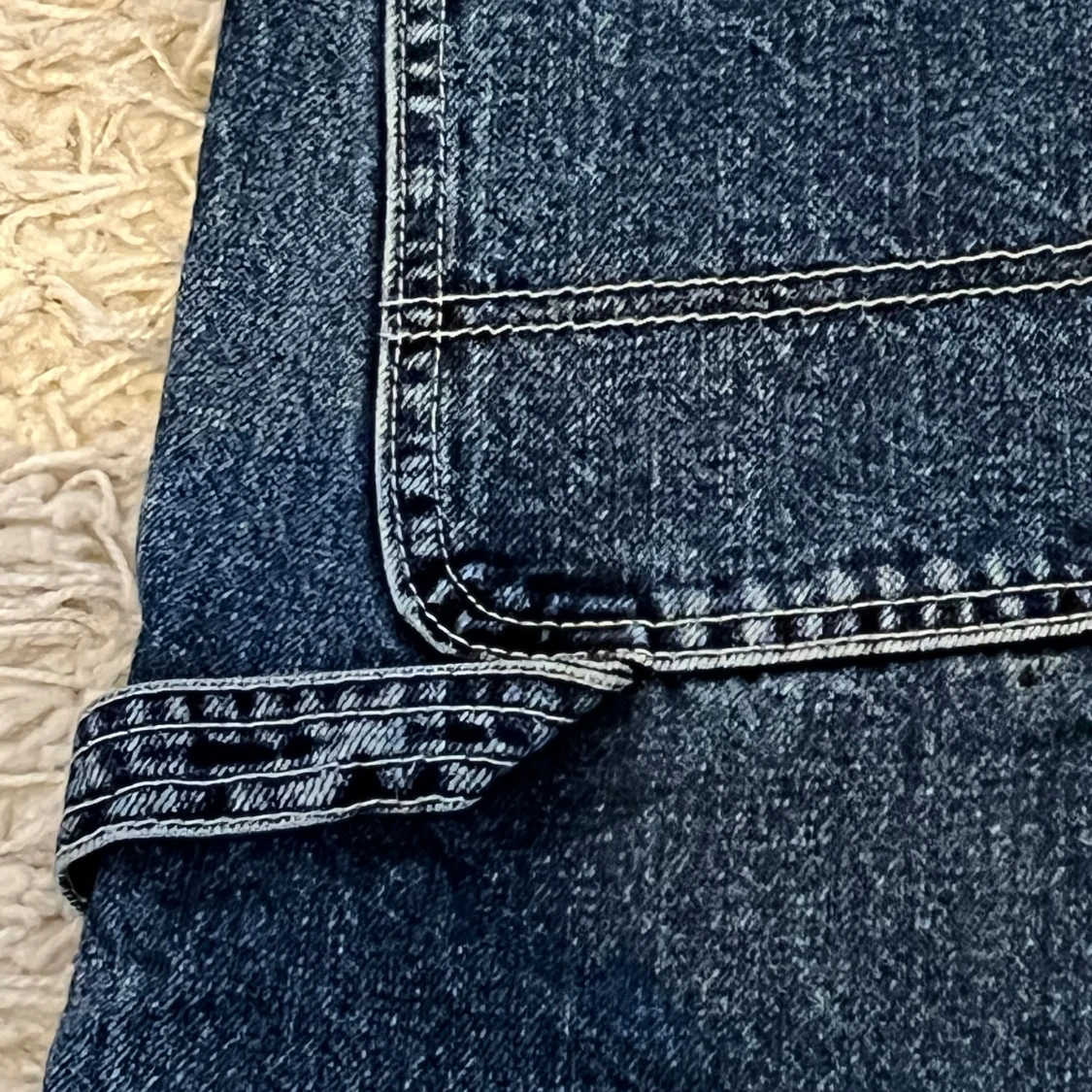 Blå vida jeans - 91