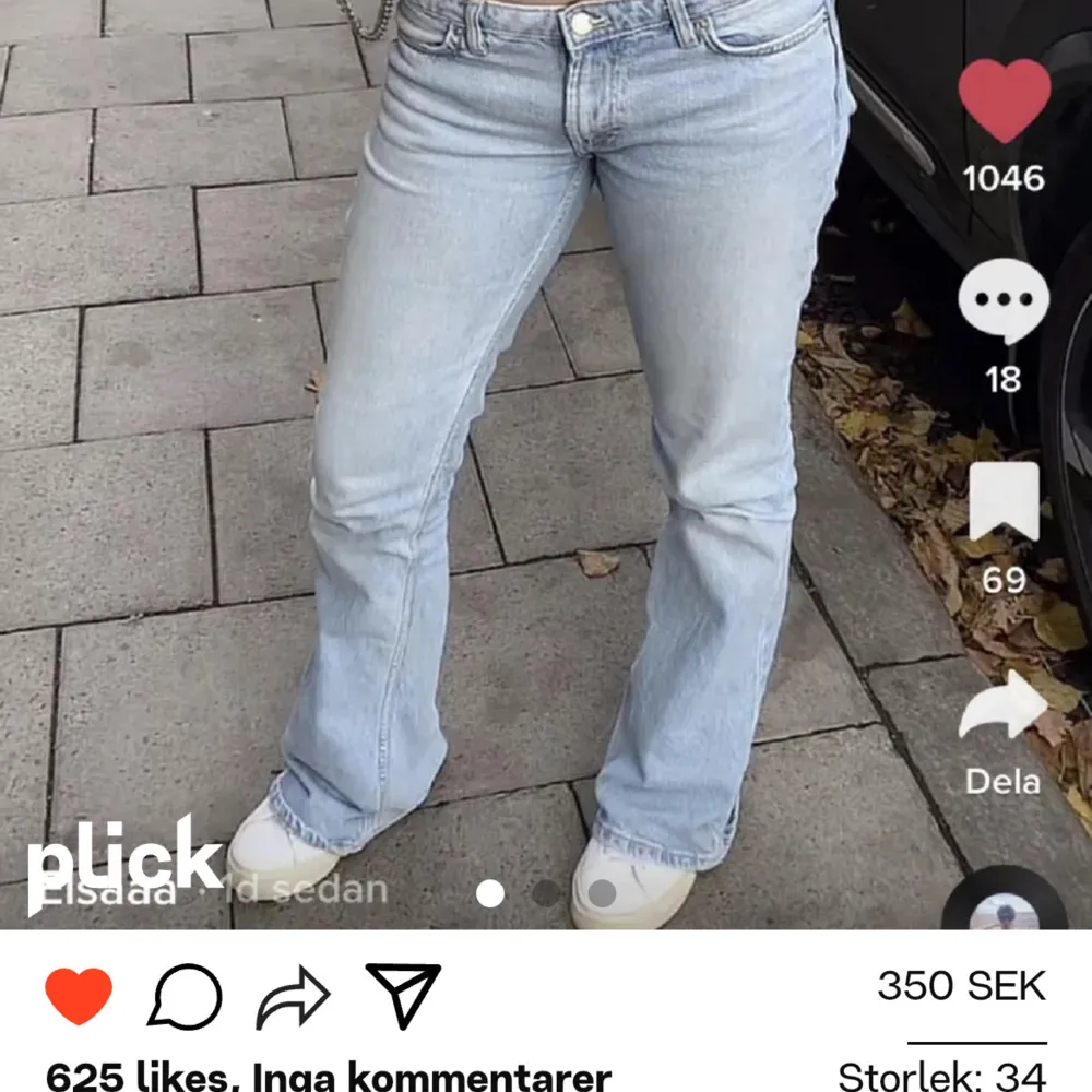 söker dessa jeans från zara i storlek 34 eller 36❤️. Farkut & Housut.