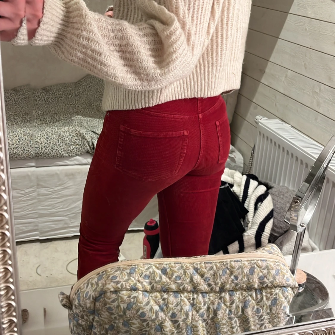 Röda manchesterbyxor  - 90