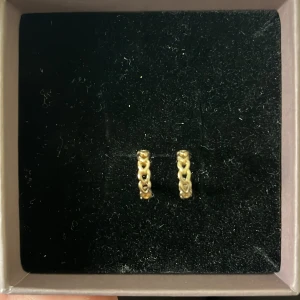 örhängen - små ring örhängen med hjärtan