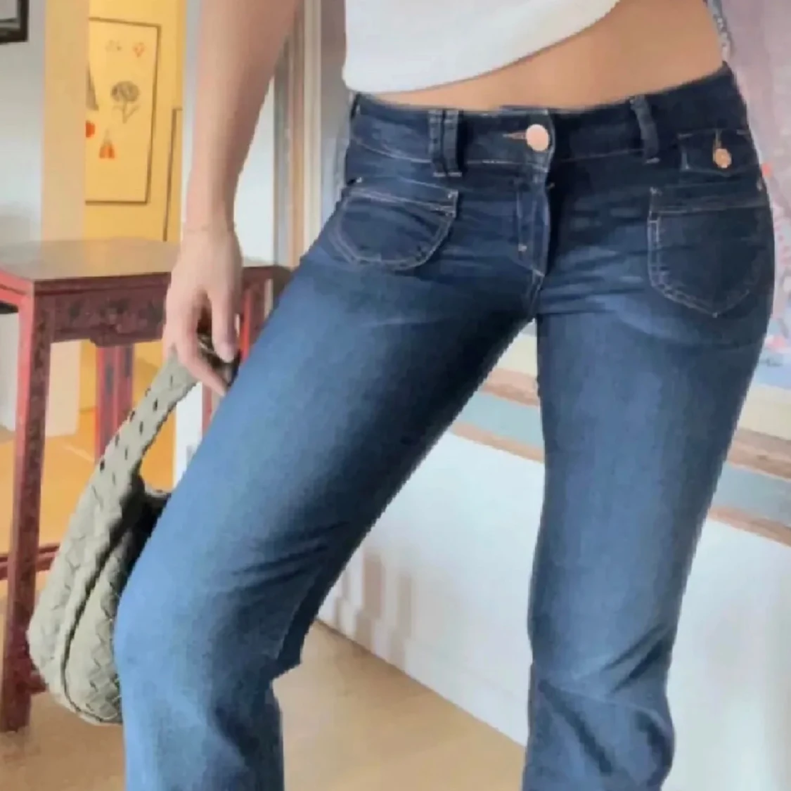 Marinblå jeans - 91