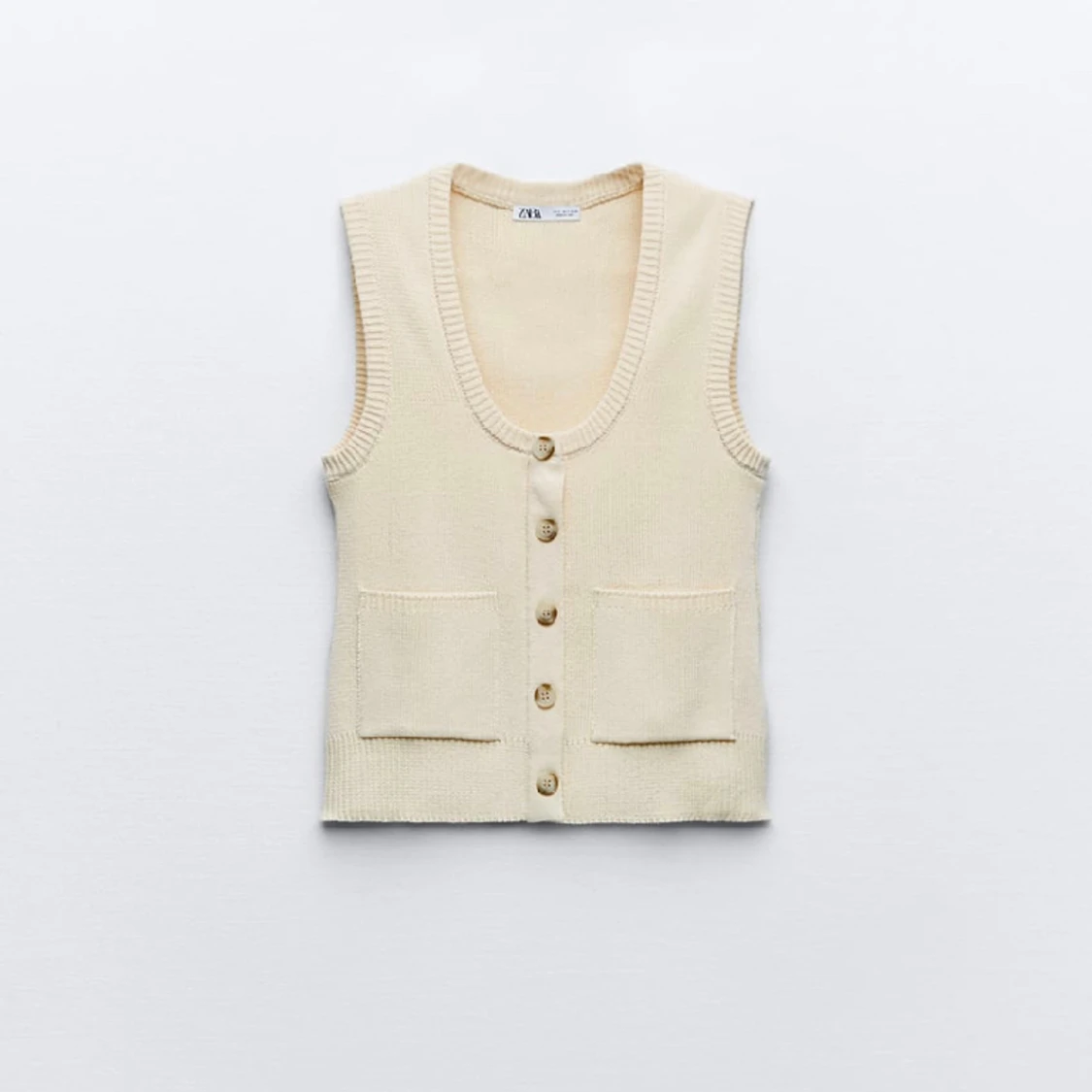 Stickad väst från zara