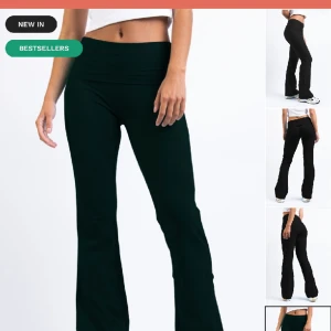 Lounge byxor - Ett par lounge wear byxor från madlady som aldrig är aanvända. Midjan kan man vika ner och bestämma om man vill ha high, mid eller low waist. Det är väldigt sköna. Köpta för 499 kr.