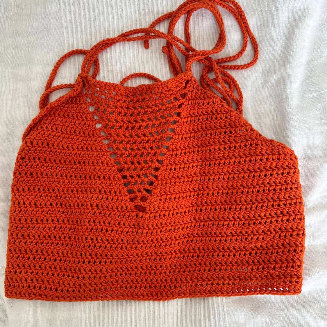 Virkad halternecktop, S