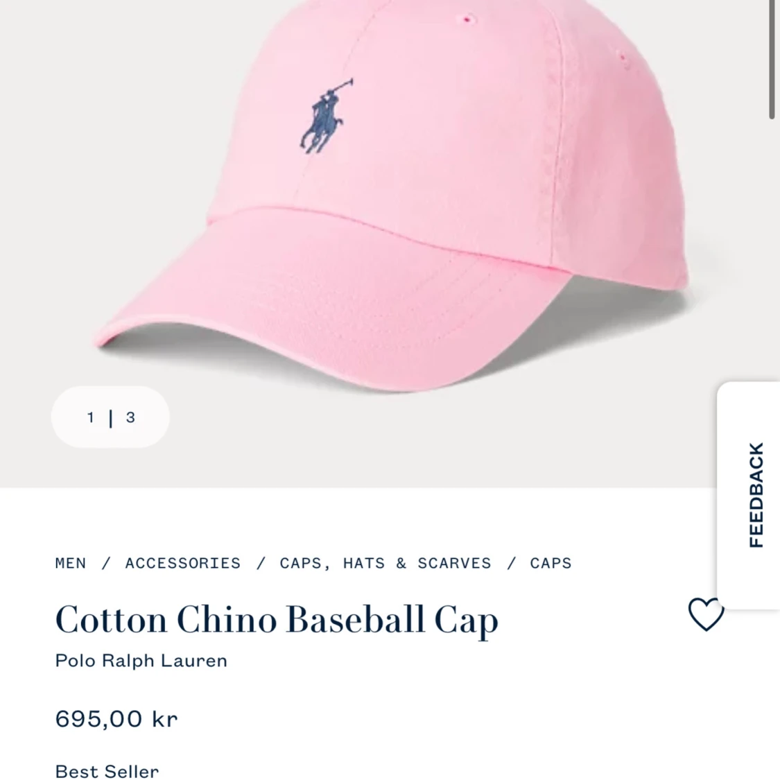 Polo Ralph Lauren keps rosa - 92