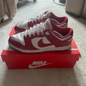 Nike dunks (Gym Red) - Säljer mina Nike dunks då dem inte används längre. Allt som finns på bild följer med. Dem är riktigt feta beaters att ha t.ex på sommaren om man kör moppe.