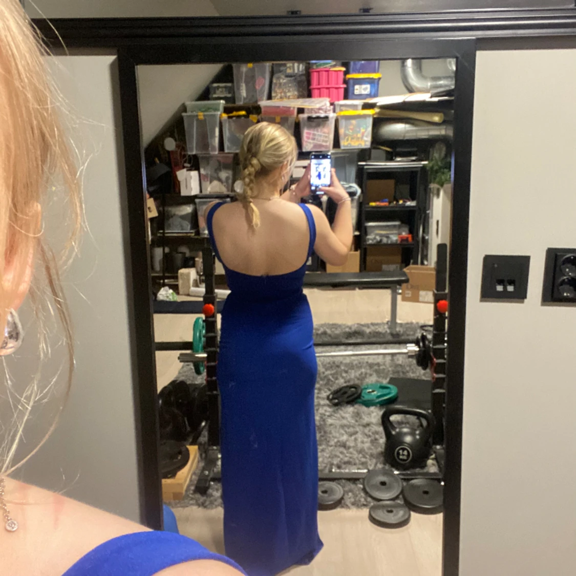 Blå långklänning  - 91