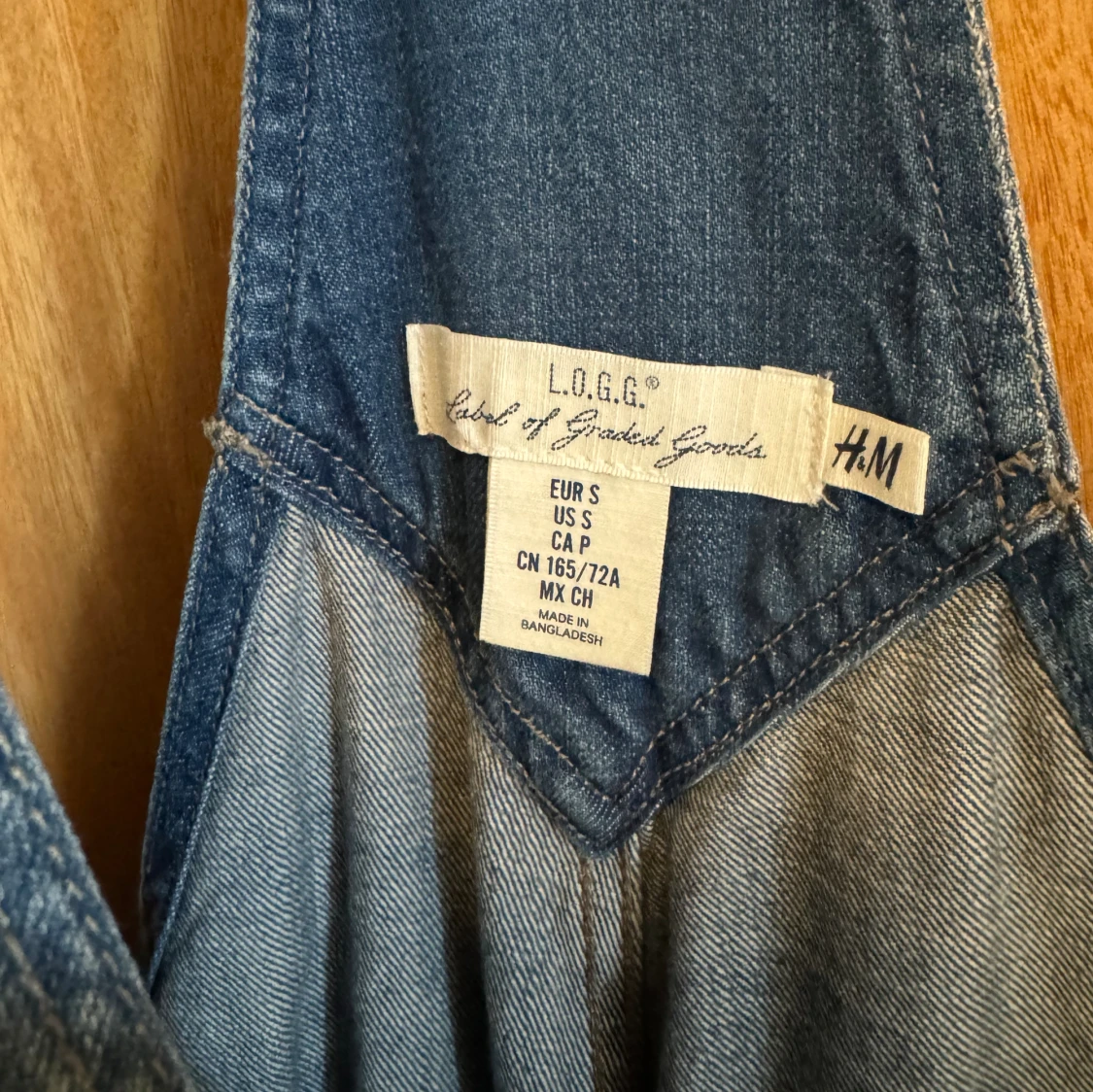 Blåa hängselshorts, strl S - 93