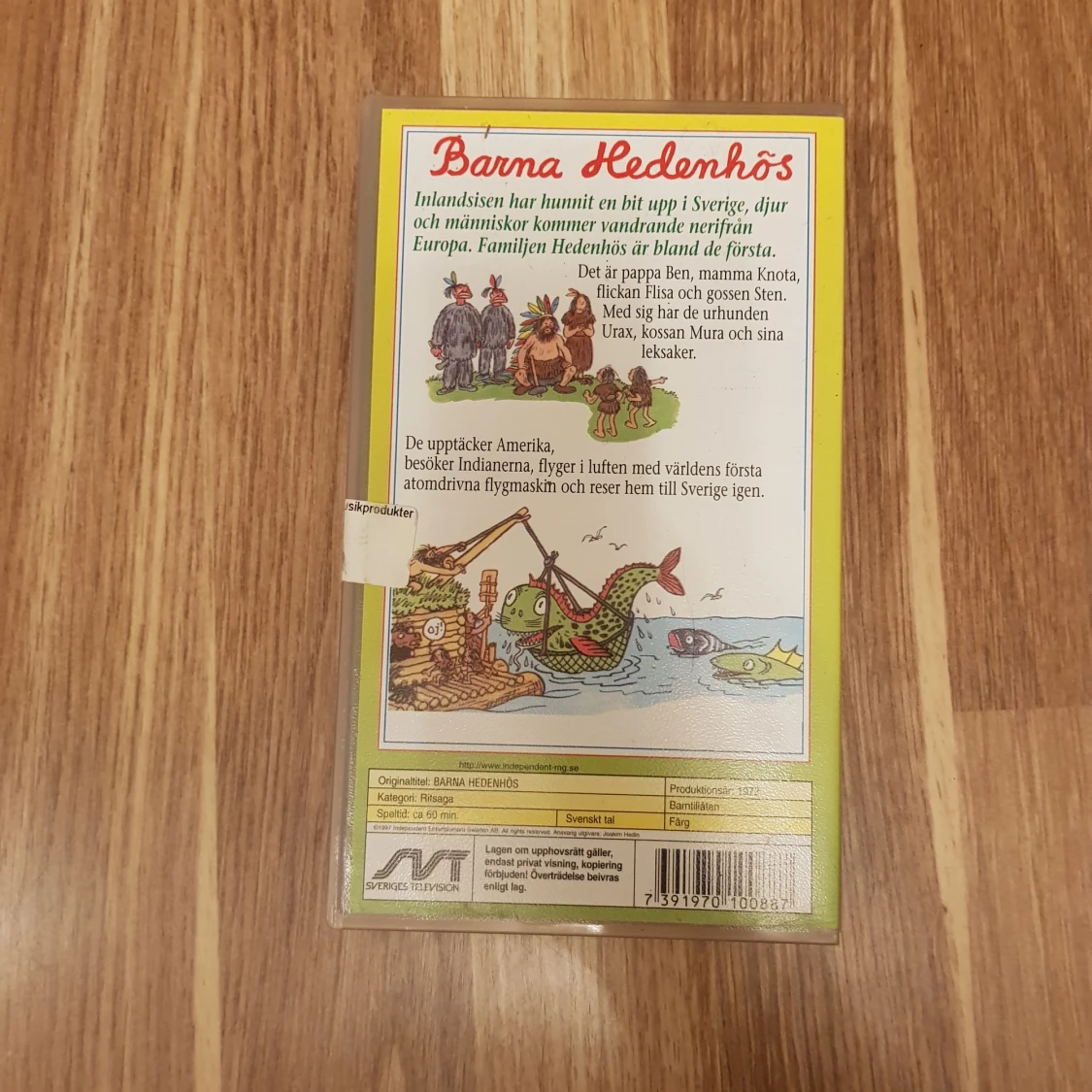 VHS Barna Hedenhös upptäker amerika sve tal - 90