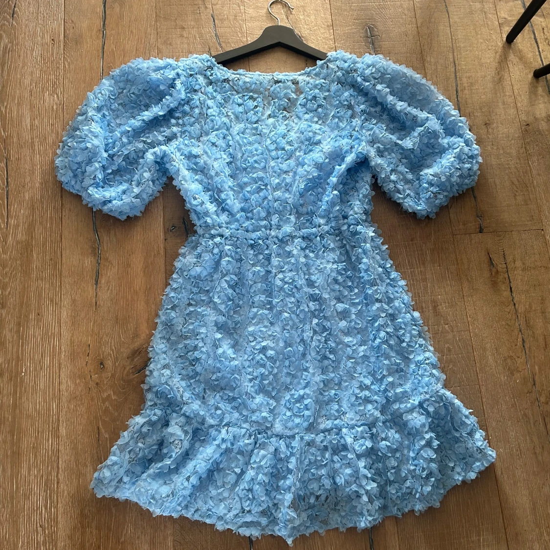 Blå festklänning - 92