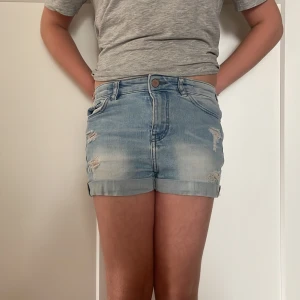 Blåa jeansshorts - Bra skick, stretch
