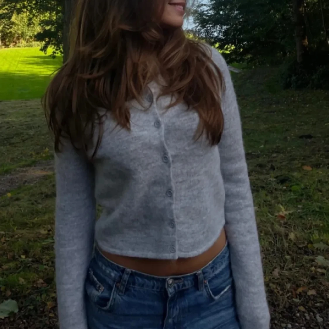 stickad kofta ginatricot