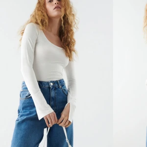 Vit topp - Säljer denna från gina🤍 säljer pga för liten på mig, bra skick, använd någon gång🤍