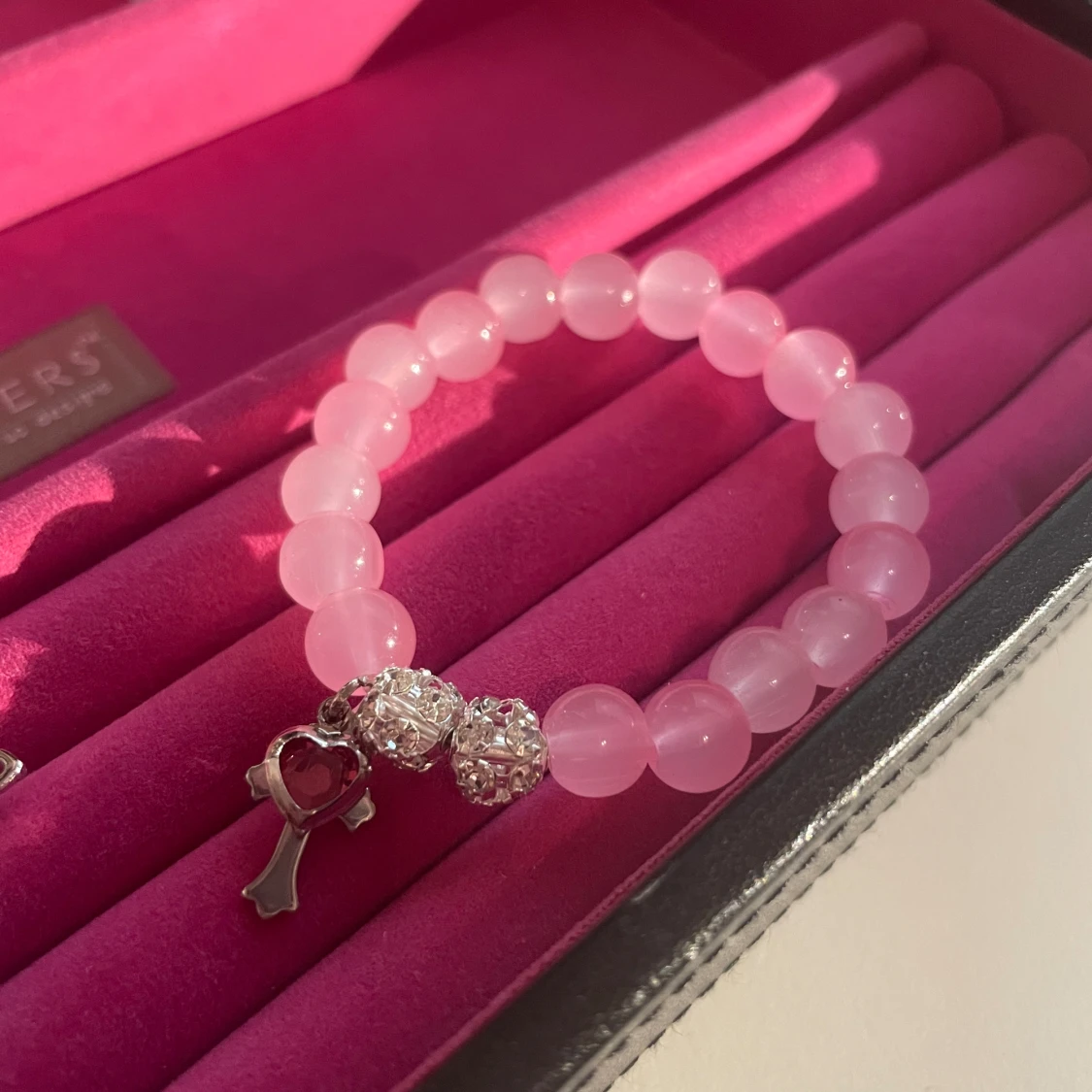 Rosa kors armband - 90