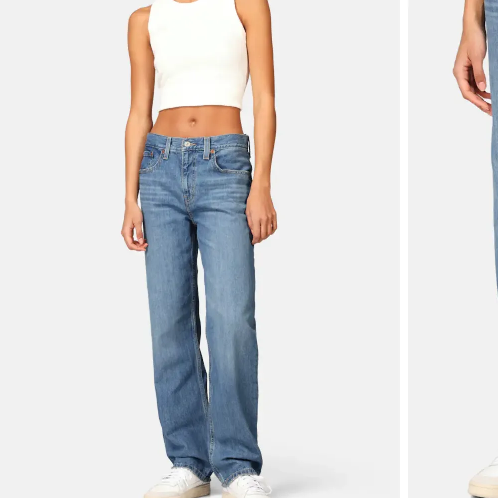 (Lånade bilder) Jeans från levis i modellen low pro straight, använda fåtal gånger. . Jeans & Byxor.