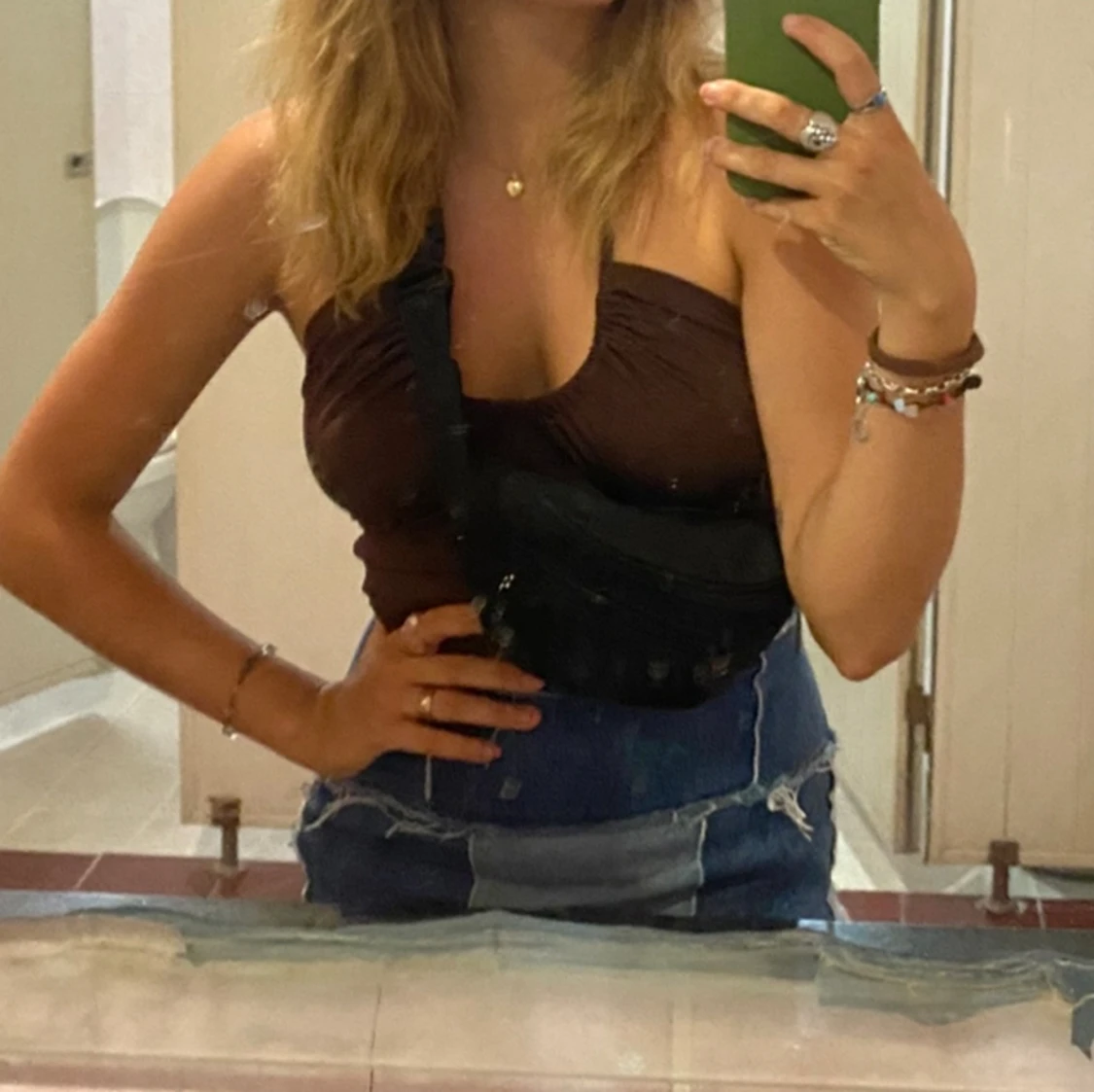 Topp med halterneck - 90